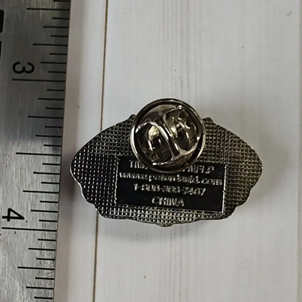 Superbowl XXXVI 36 New Orleans Original Logo & Football Pin NFL Rams Patriots
